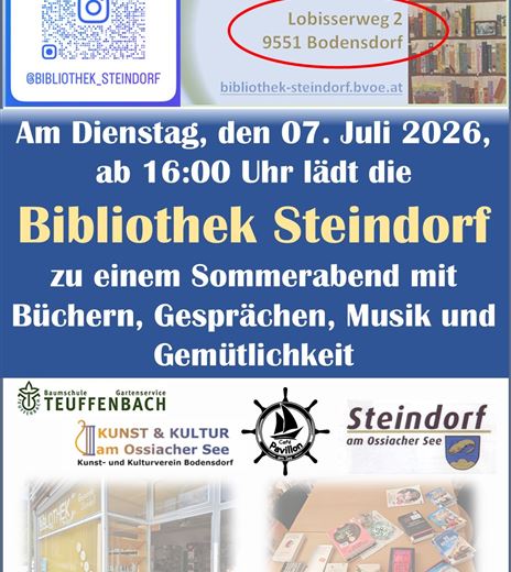 Sommerabend- Bibliothek Steindorf
