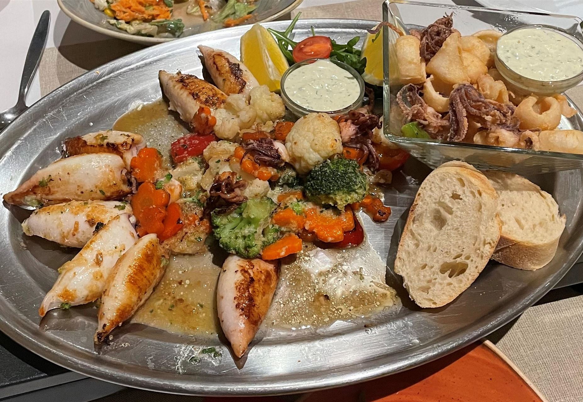 Calamariplatte im Casa Mira