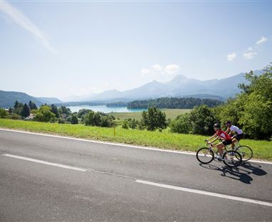 Rennrad am Faaker See